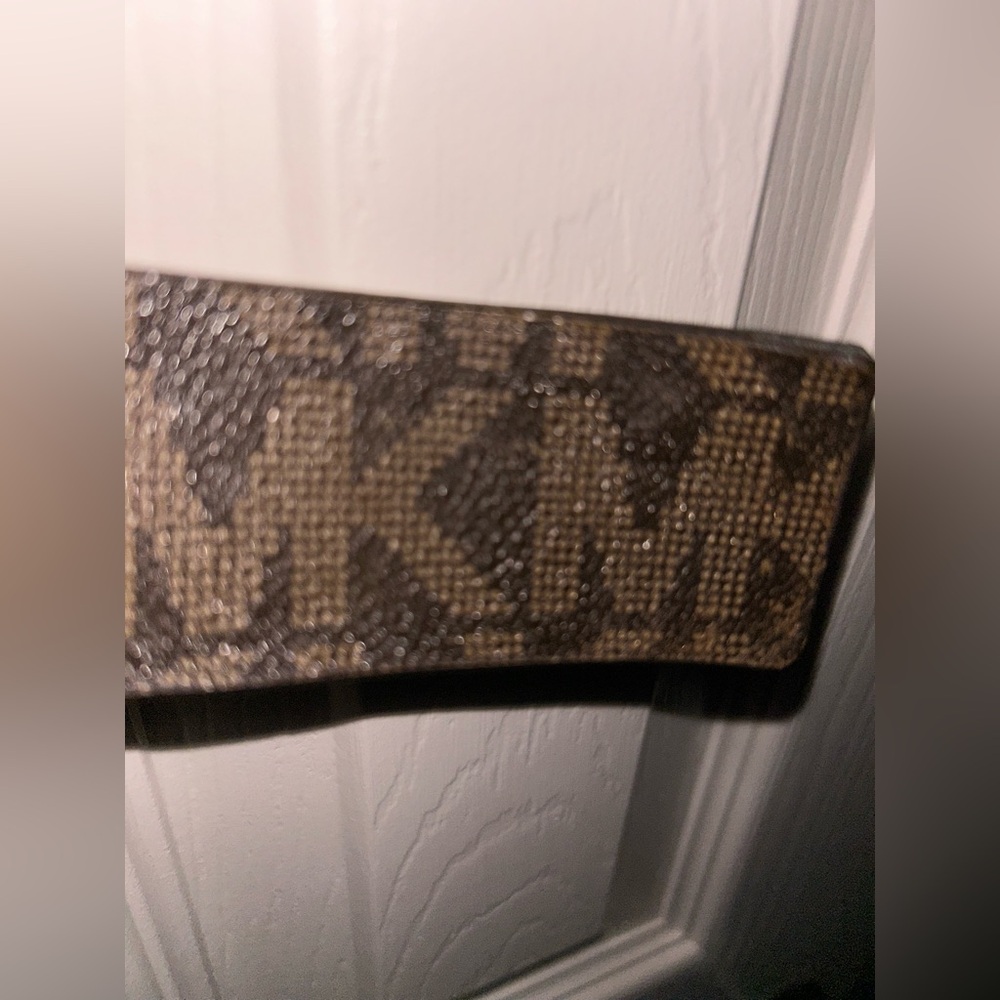 Michael Kors Brown and Tan Monogram Wallet